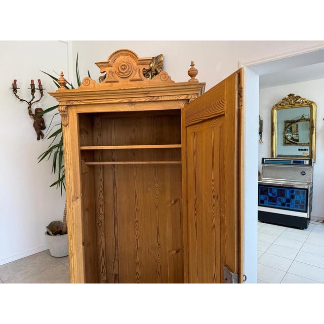 Gründerzeit Farmhouse Wardrobe in Wood For Sale - Image 5 of 17