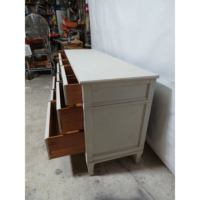 Gustavian Style 9 Drawer Dresser For Sale - Image 10 of 10