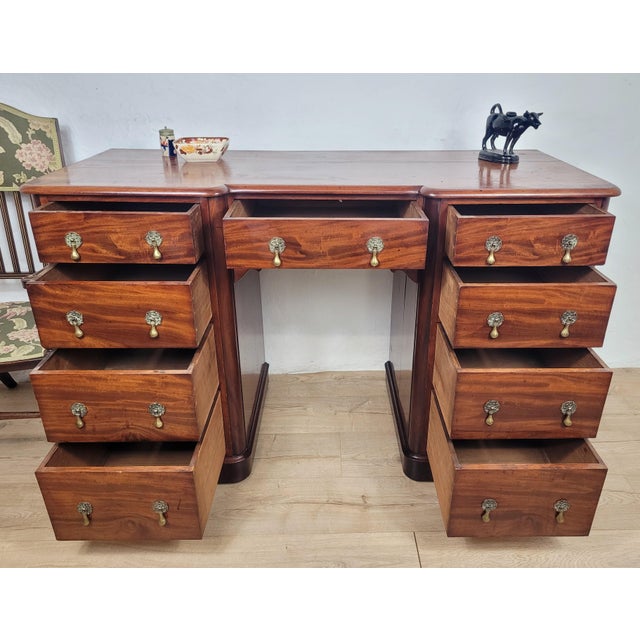 This is a stunning Victorian writing desk that exudes a delightful period charm to the home office or living room décor....