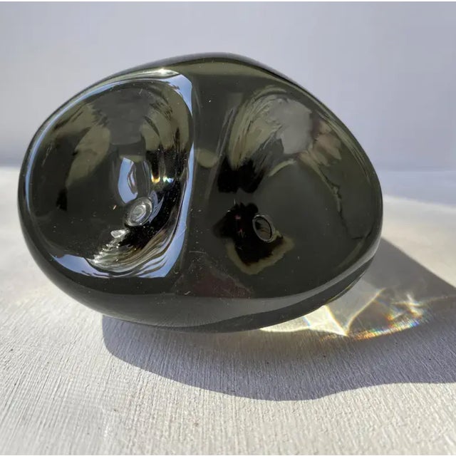 Large Signed Livio Seguso Murano Sommerso Glass Owl Sculpture, 1970s For Sale - Image 10 of 14