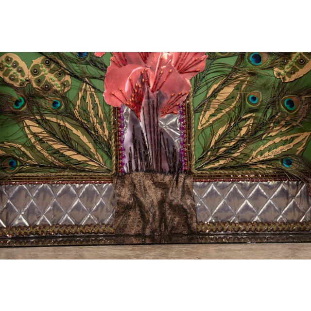 Plastic Vintage Mardi Gras Mask Arrangement Art For Sale - Image 7 of 10