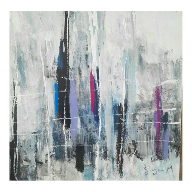 Beyond Separation - Acrylic on Plywood by M. Goeyens - 2019 2019 For Sale