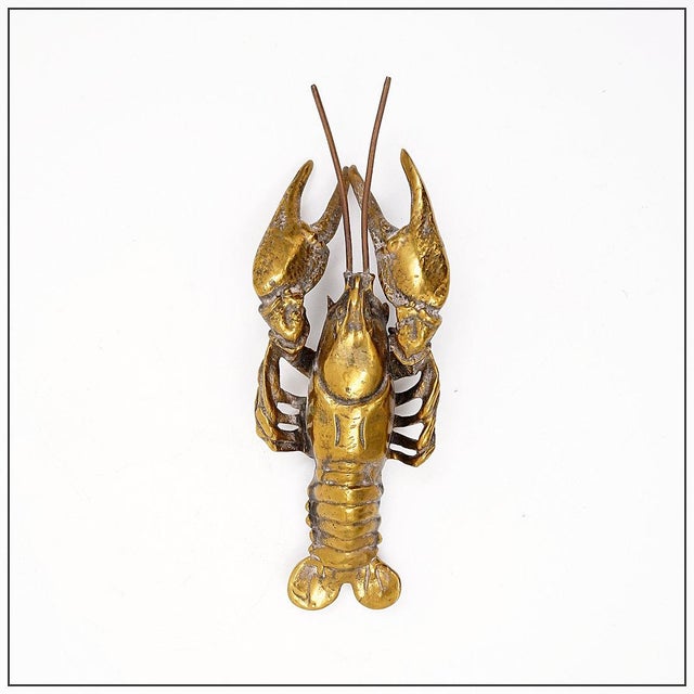 Vintage Lobster in Brass For Sale - Image 10 of 10