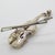 Vintage Italian Handmade Silver Violin with Arc, Tuscany, 1980s For Sale - Image 4 of 12