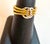 Three Band Two Tone 22 Karat Yellow Gold , 4.5 Gm , CC RING Size 8.5 Three band combined ring in 22 karat yellow gold 916...
