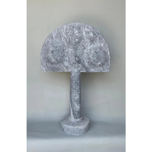 Heraldic Form Marble Sculpture by Tom Von Kaenel For Sale - Image 4 of 6