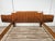 An elegant vintage double bed from the 1960s, paired with a matching chest of drawers, featuring a refined design and...