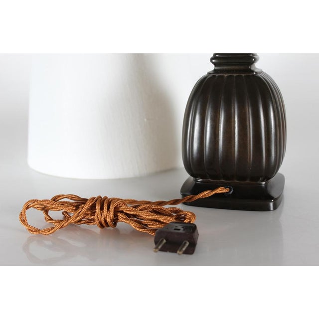 Danish Art Deco Table Lamp in Disco Metal by Just Andersen, 1940s For Sale - Image 6 of 15