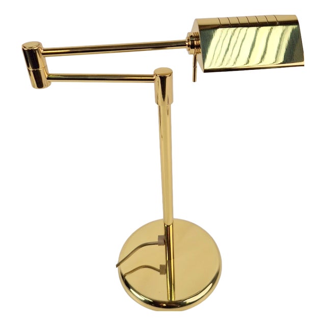 Regency Brass Adjustable Table Lamp from Egoluce, 1970s For Sale