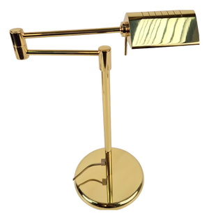 Regency Brass Adjustable Table Lamp from Egoluce, 1970s