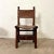 Mid-Century Modern Spanish Chair in Leather and Carved Wood, 1950s For Sale - Image 3 of 12