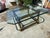 Vintage Mid Century Brass and Glass Coffee Table Attributed to Mastercraft Unmarked For Sale - Image 10 of 11
