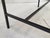 Glass Vintage Coffee Table in Black Lacquered Steel and Smoked Glass, 1950s For Sale - Image 7 of 11