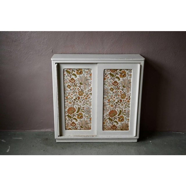 Vintage Bohemian Highboard Chest of Drawers with Sliding Doors, 1950s For Sale - Image 3 of 18