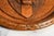 Brown Hand Carved Lion Plaque Antique Victorian English Heraldic Wood Medallion Wall Home Decor For Sale - Image 8 of 13