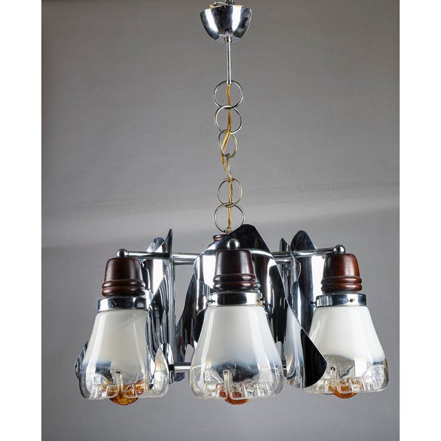 Space Age Murano Glass Chandelier from Mazzega, 1960s-1970s For Sale - Image 14 of 18