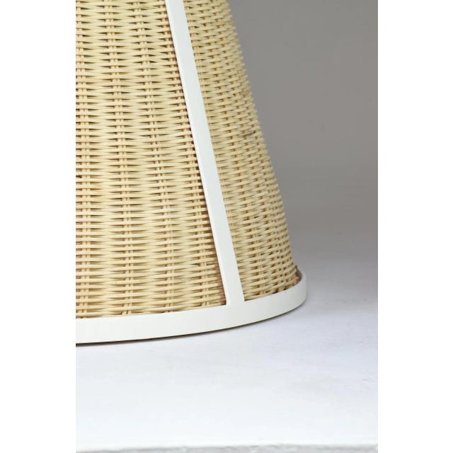 Caeli-W Monumental Steel Rattan Pendant Light, Flow Collection For Sale - Image 6 of 10
