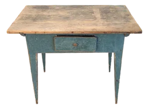 Swedish Blue Antique Side Table