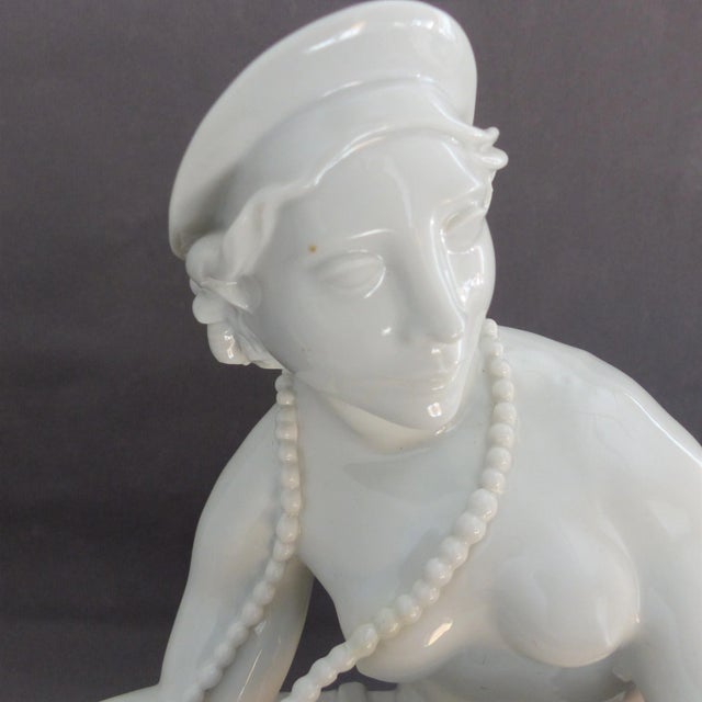 Seated Figure Sculpture by Mauritius Pfeiffer for Schwarzburger Werkstätten, 1920s For Sale - Image 11 of 18