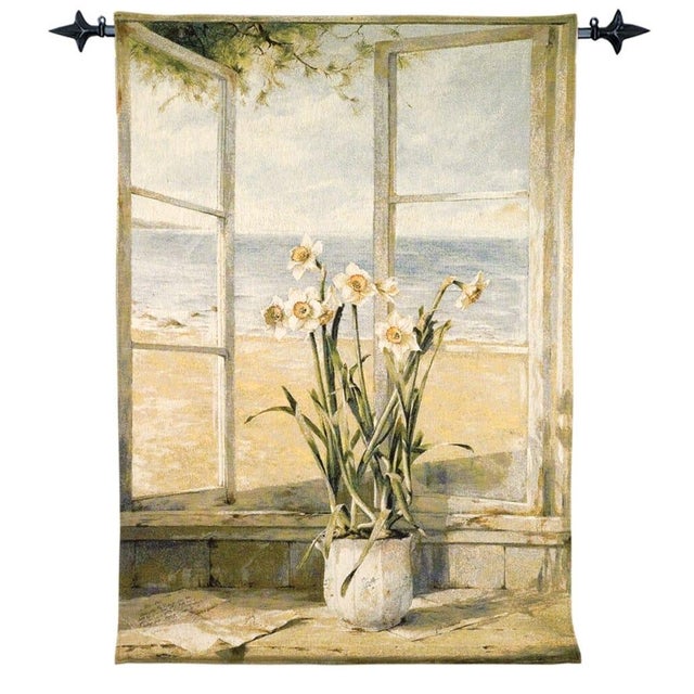 This beautiful tapestry is woven on a jacquard loom by skilled weavers, keeping alive the centuries old tradition of...