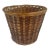 Vintage Wicker Waste Basket For Sale