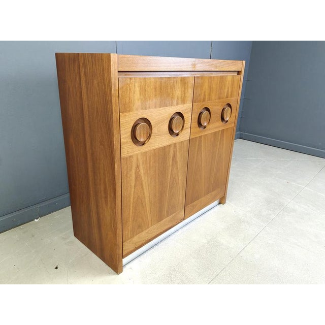 Wood Vintage Brutalist Bar Cabinet, 1970s For Sale - Image 7 of 12