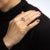 Antique Edwardian Diamond Pearl Ring Moi et Toi 18k Gold Silver Topped Jewellery 9 size 9 For Sale In Los Angeles - Image 6 of 6