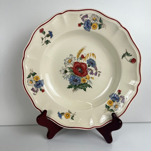 20th Century Agreste Soup Plates from Sarreguemines, 1930s, Set of 6 For Sale - Image 6 of 9