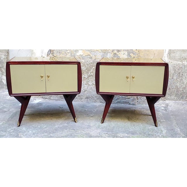 Bedside Tables, 1950s, Set of 2 For Sale - Image 3 of 12