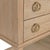 Wood Matthew Izzo Home Richmond Cerused Oak Four Drawer Console Table With Open Cane Shelf For Sale - Image 7 of 8