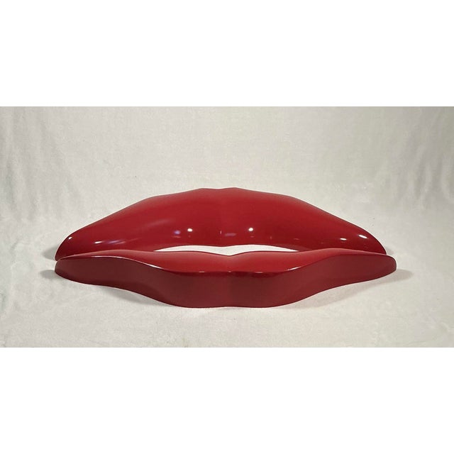 2020s Large Modern 3-D Red Lips Wall Mount Handcrafted Original Design by Brian M Chalker for Remi Danielle Modern, 2026 For Sale - Image 5 of 12