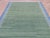 Green Handmade Green and Blue Geometric Cotton Rug For Sale - Image 8 of 11
