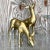 Vintage Regency Brass Deer - a Pair For Sale - Image 4 of 6