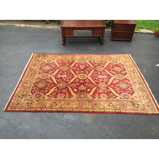 Red & Gold Traditional Rug 8′6″ × 10′ Chairish