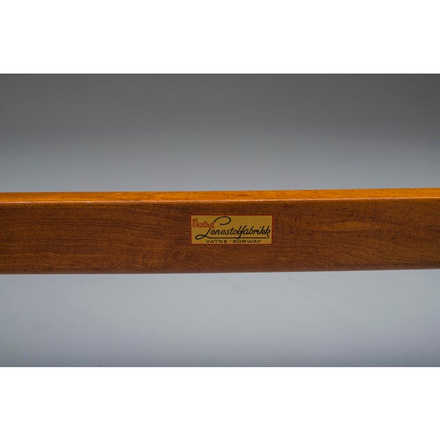 Brown Mid-Century Teak Side Table by Fredrik A. Kayser for Vatne, Norway, 1960s For Sale - Image 8 of 11