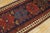 1900s Blue Navy Tribal Geometric Antique Caucasian Kazak Talish Runner Rug For Sale - Image 9 of 12