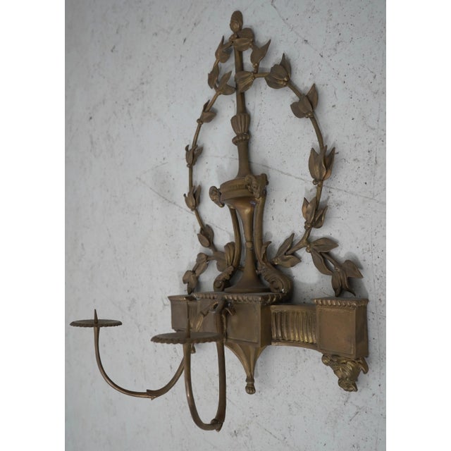 Pair Bronze Rams Head Regency Style Candelabras For Sale In Philadelphia - Image 6 of 11