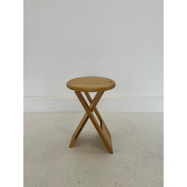 Wood Suzy Stool by A. Reed for Princes Design Works Ltd, 1980s For Sale - Image 7 of 7