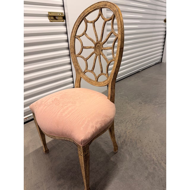 English Vintage Set of 10 Spiderback Dining Chairs For Sale - Image 3 of 7