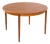 Danish Round Teak Expandable Table with 2 Leaves, 1960s For Sale