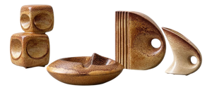 Ceramic Set by Bertoncello, Italy, 1970s, Set of 4