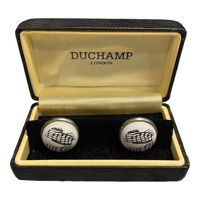 Pair of Men's Cufflinks by Duchamp London For Sale