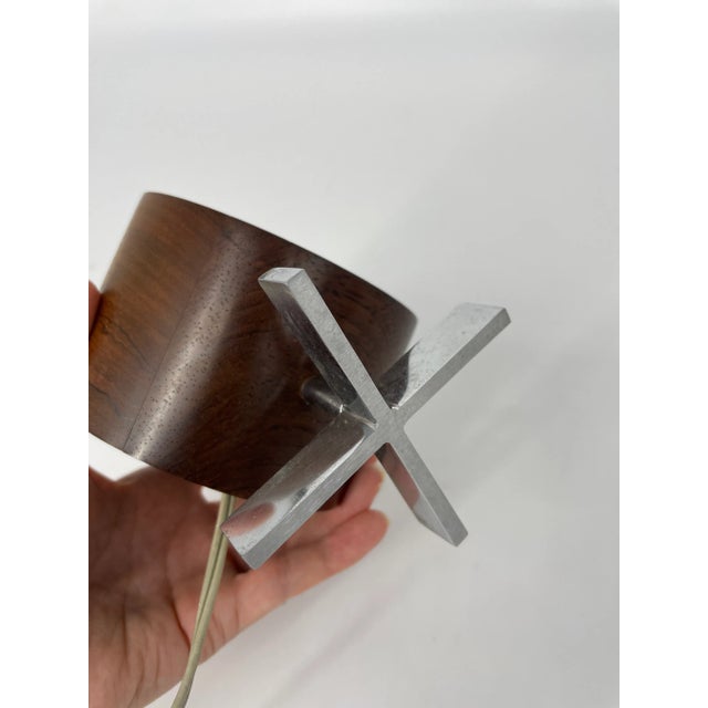 Wood Howard Miller Desk Clock by Arthur Umanoff for George Nelson & Assoc. For Sale - Image 7 of 10