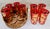 1960s Culver 22k Red & Gold Paisley Highball Glasses & Basket – Set of 8 For Sale - Image 9 of 10