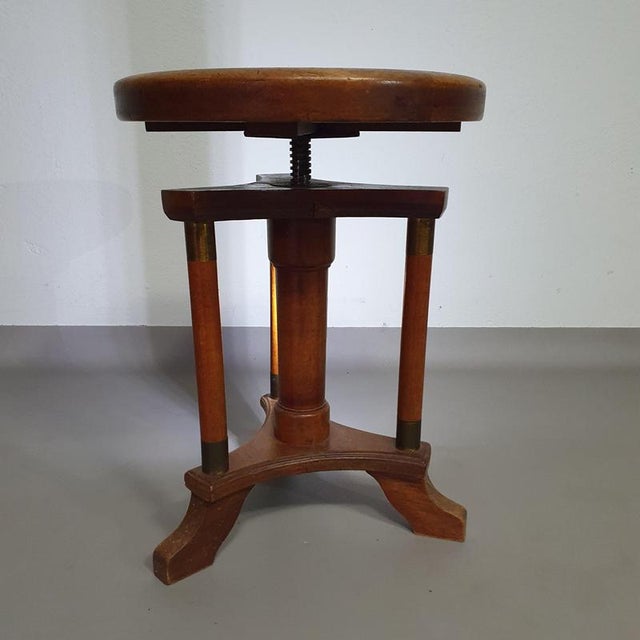 Antique Regency Piano Stool For Sale - Image 12 of 12