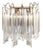 Brass and Murano Glass Wall Lamp by Venini by Novaresi For Sale
