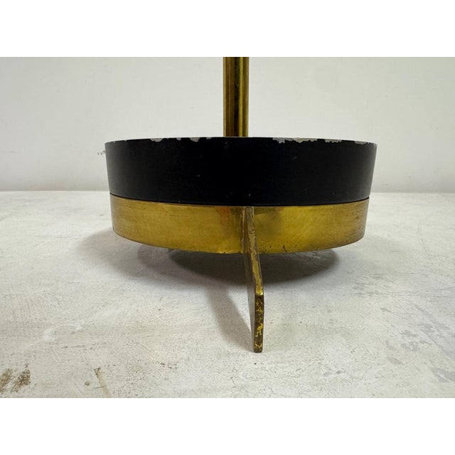 Goldenrod Italian Brass and Iron Umbrella Stand, v For Sale - Image 8 of 11