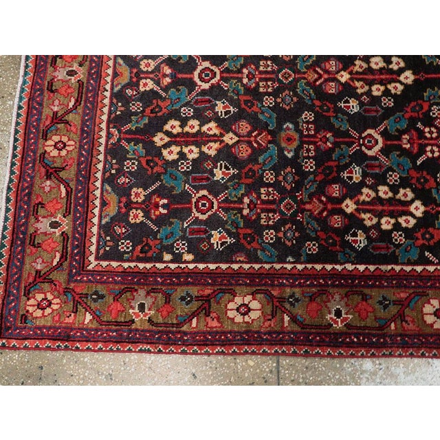 Galerie Shabab Collection Mid-20th Century Handmade Persian Hamadan Gallery Carpet For Sale In New York - Image 6 of 8
