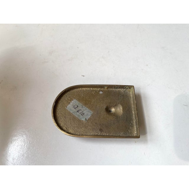 Metal Art Deco Door Knocker in Brass, 1930s For Sale - Image 7 of 8