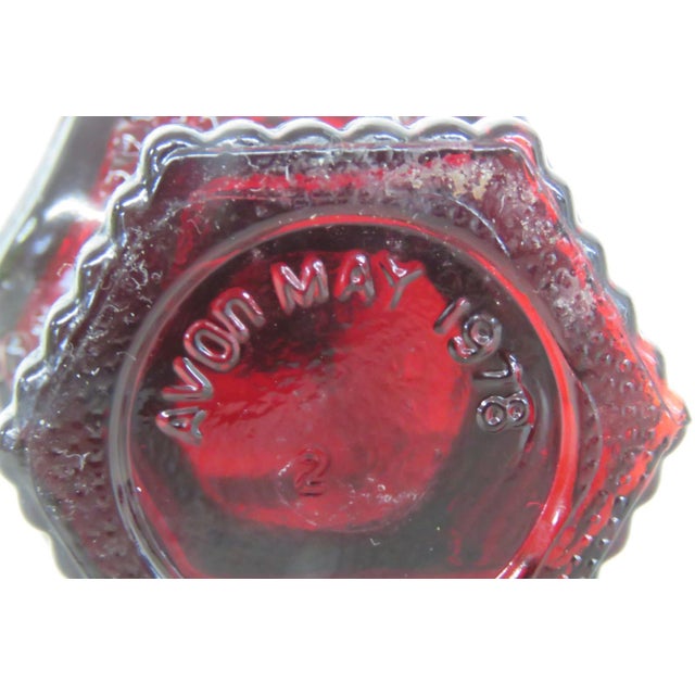 Avon 1876 Cape Cod Collection Ruby Red Glass Salt or Pepper Shaker Single For Sale - Image 9 of 9